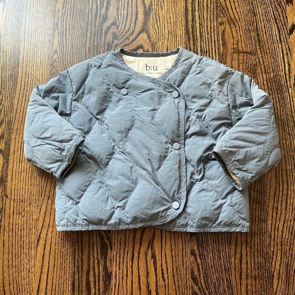 B:u Button Front Quilted Down Jacket (2-3Y)